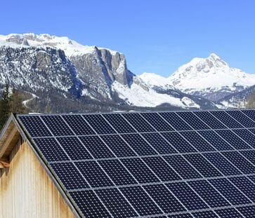 Impianto fotovoltaico dolomiti